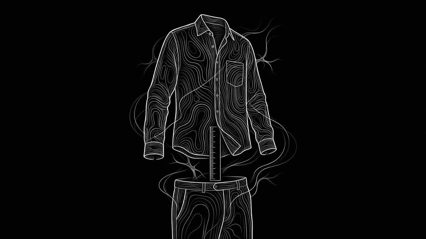 A linen shirt hem aligned with a trouser pocket to demonstrate the ideal length for smart casual untucked wear.